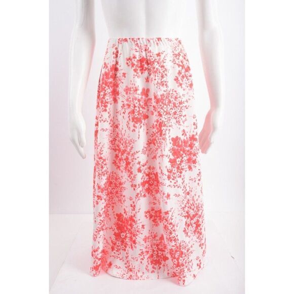 Vintage Marta D Womans Skirt Set Blouse Top Size 16 Red White Floral 3pcs - Picture 9 of 12
